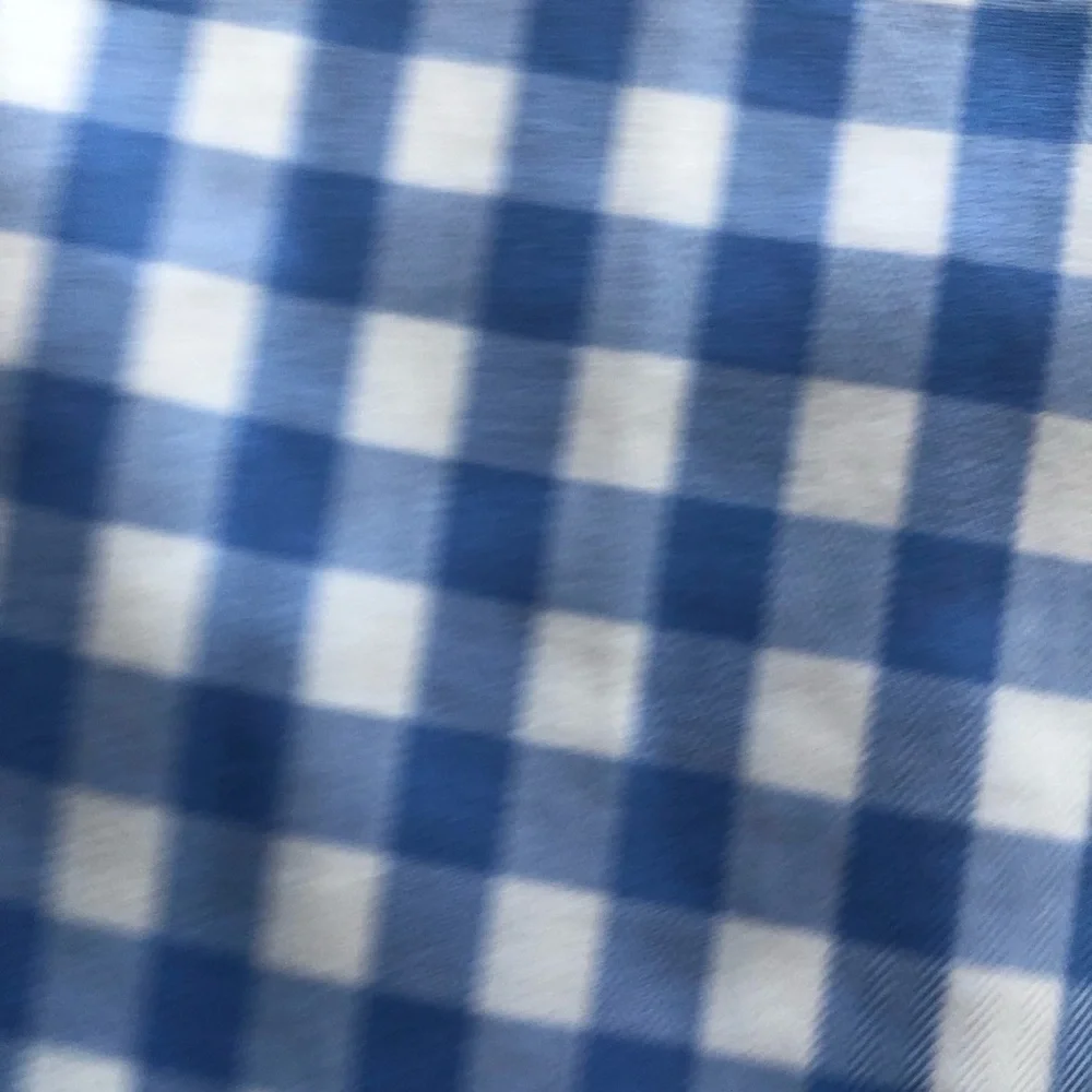 Nordstrom Wrinkle-Free Blue/White Checkered Button-Up Shirt Men’s Size 16.5 34